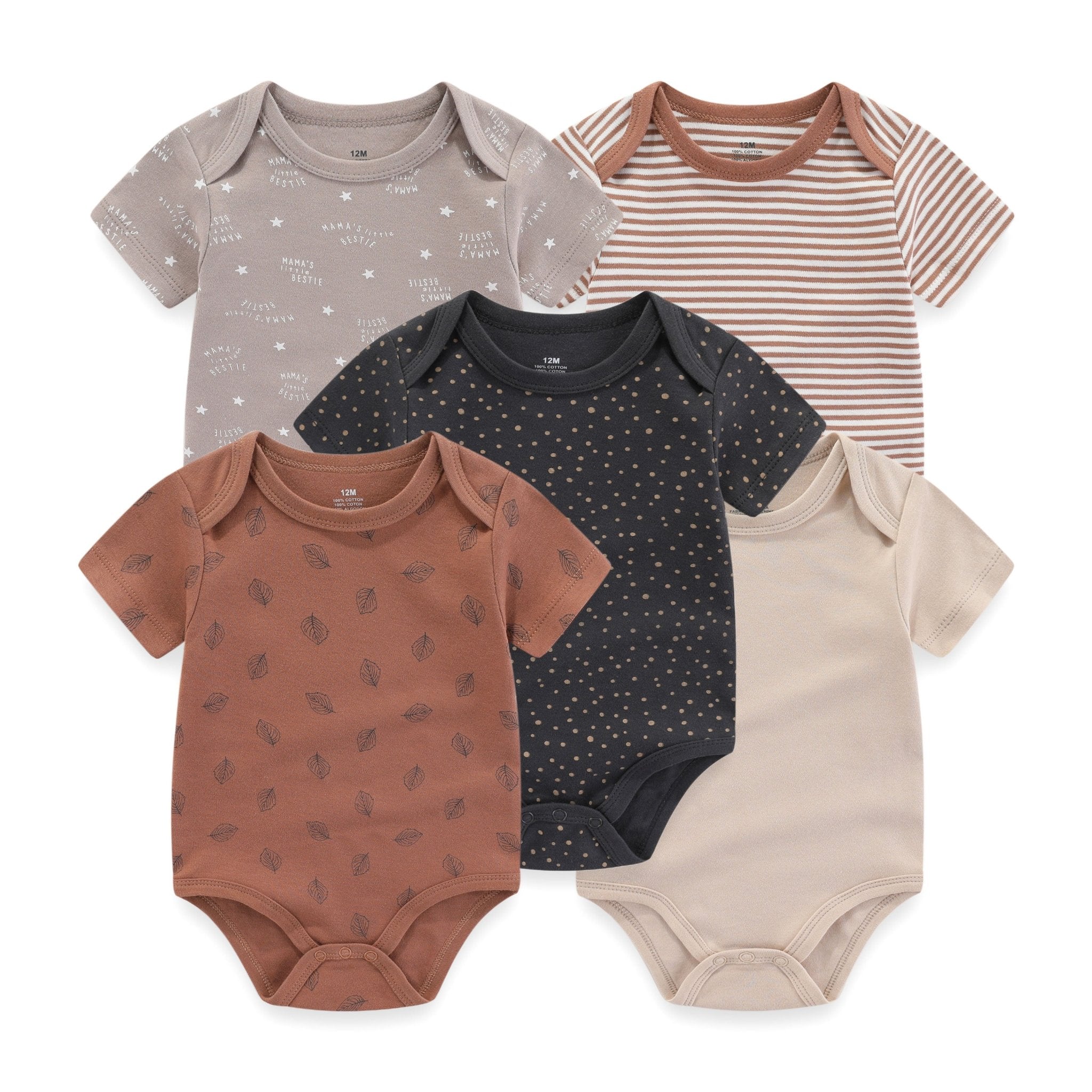 Baby Bodysuit Outfit Set (5 Pieces)