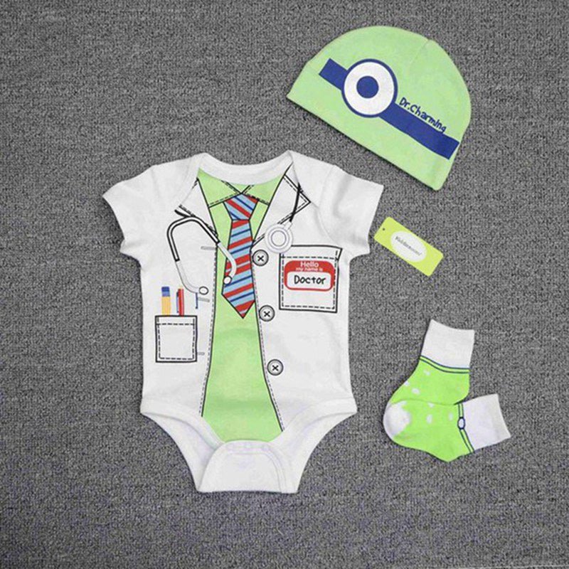 Newborn Bodysuit, Hat & Socks Set