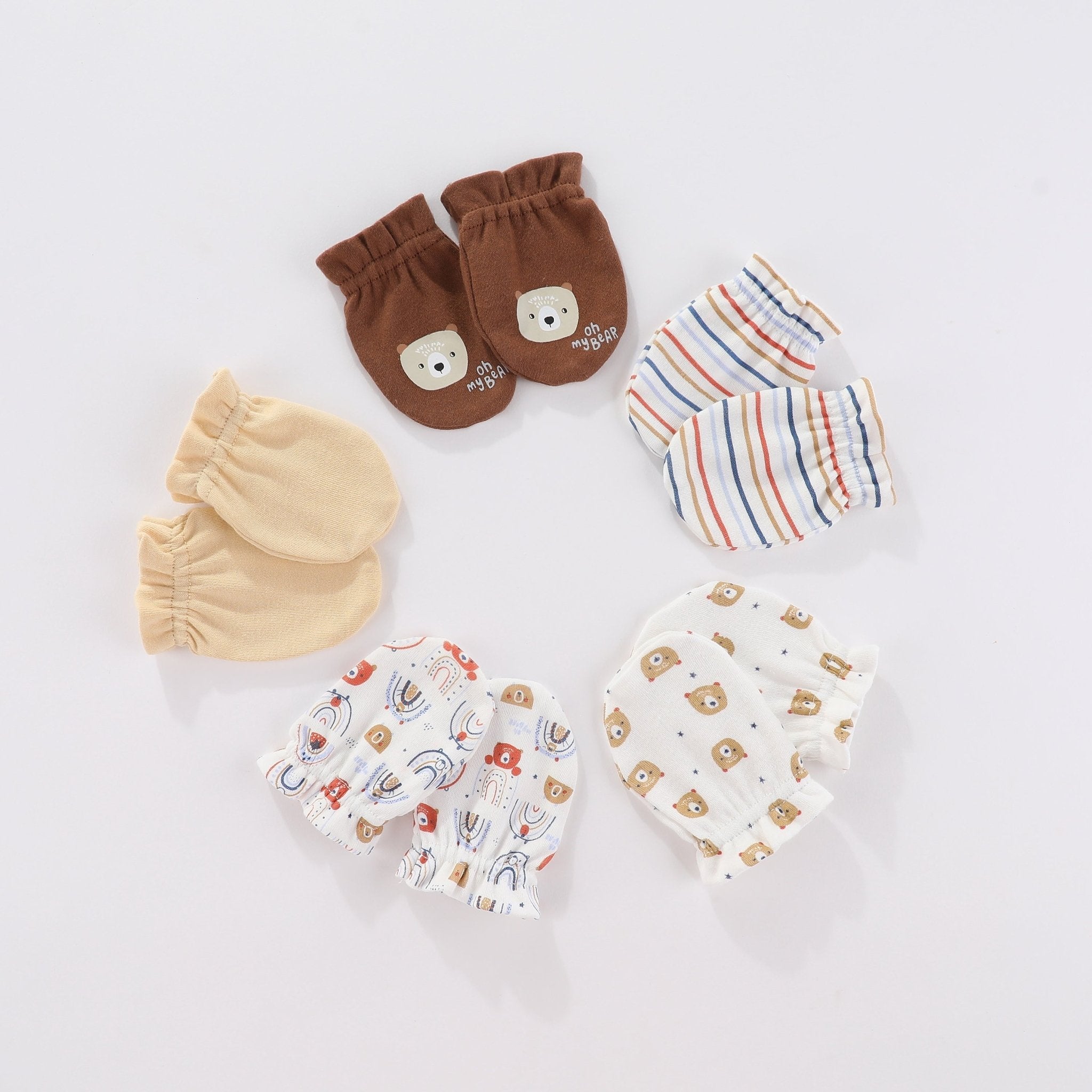 Baby Bear Mittens Set (5-Pack)