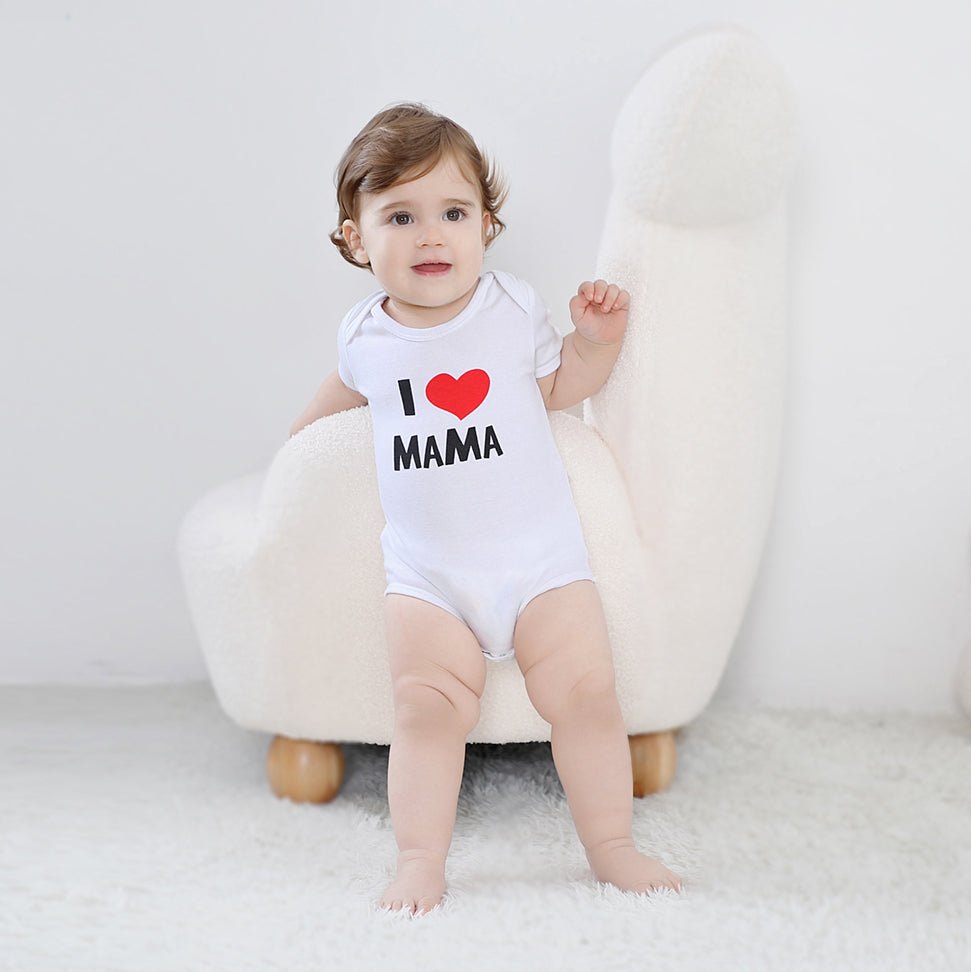 Papa & Mama Cotton Bodysuit Set (2-Pack)