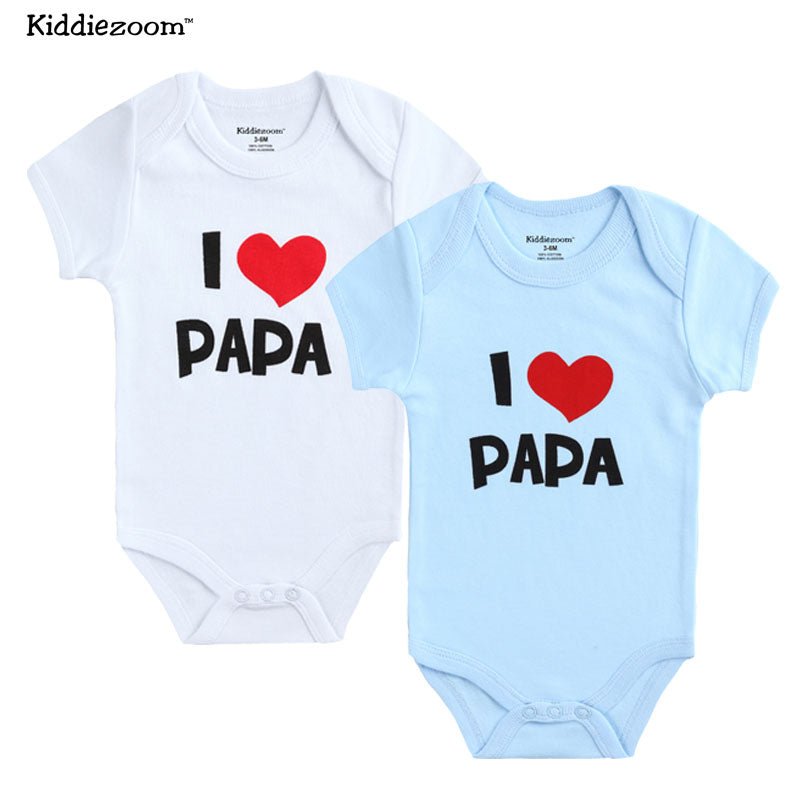 Papa & Mama Cotton Bodysuit Set (2-Pack)