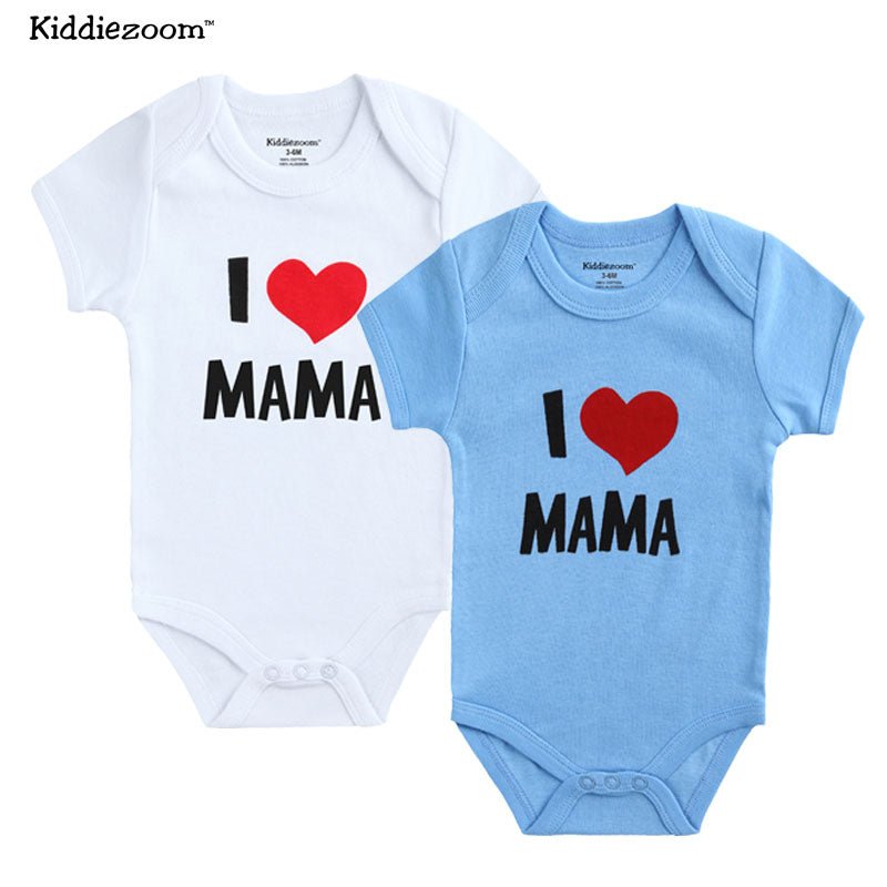 Papa & Mama Cotton Bodysuit Set (2-Pack)