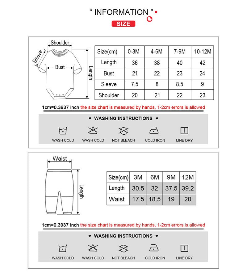 Baby Bodysuit & Trousers Set (6 Pieces)