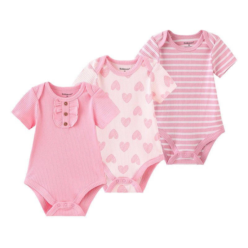 Newborn Deer Baby Bodysuit Set (3-Piece)
