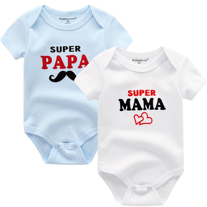 Papa & Mama Baby Bodysuit Set (2-Pack)