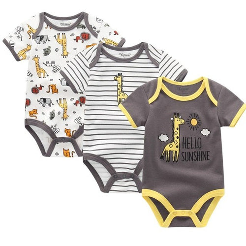 Animal Baby Bodysuit Set (3-Pack)