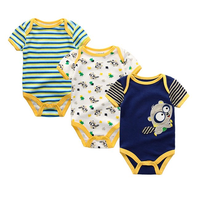 Animal Baby Bodysuit Set (3-Pack)