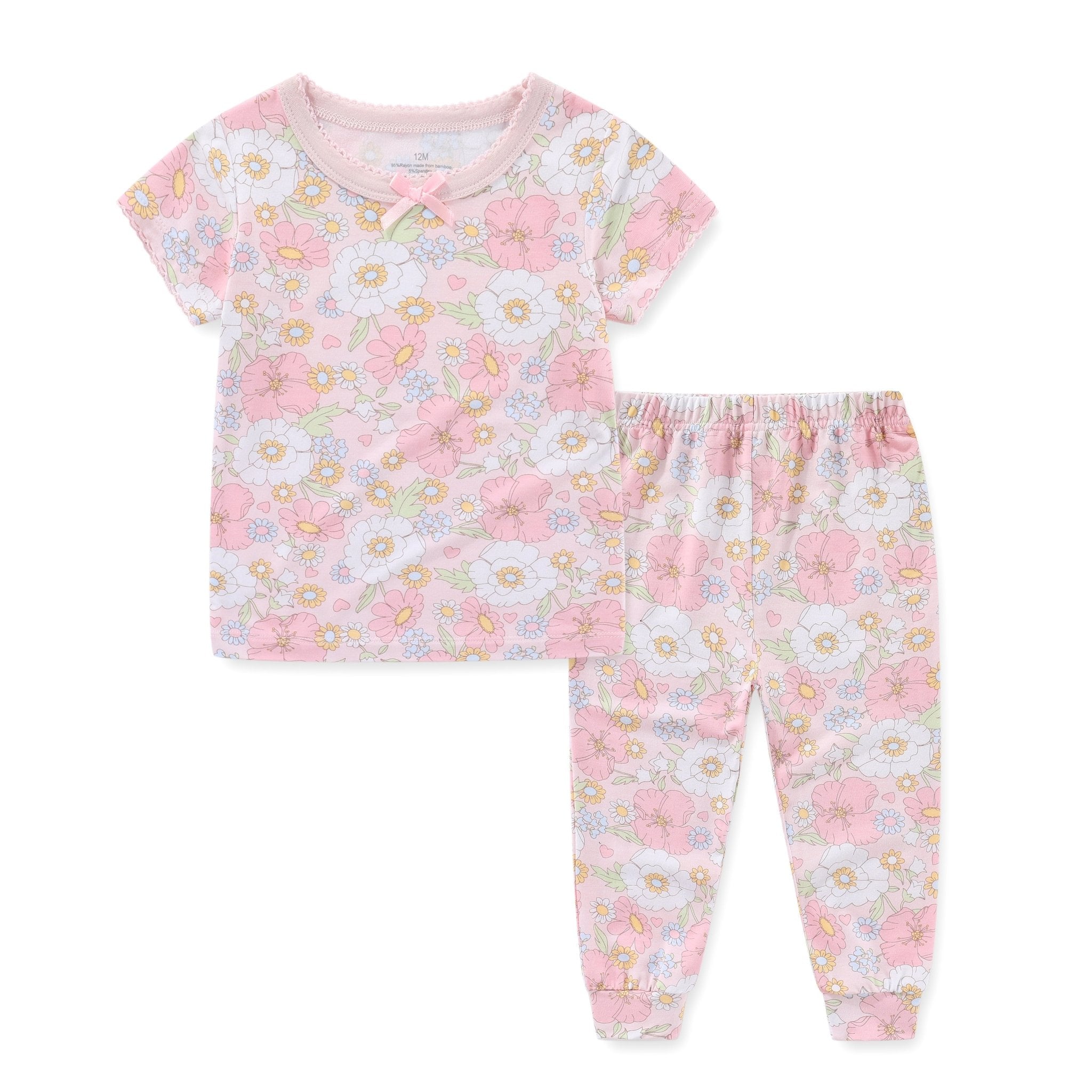 Pink Floral Baby 2-Piece Set