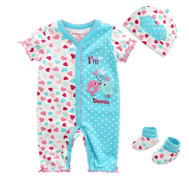 Baby Bodysuit, Socks & Cap Set (3 Pieces)