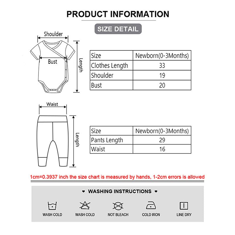 Baby Bodysuit & Trousers Outfit Set (8 Pieces)