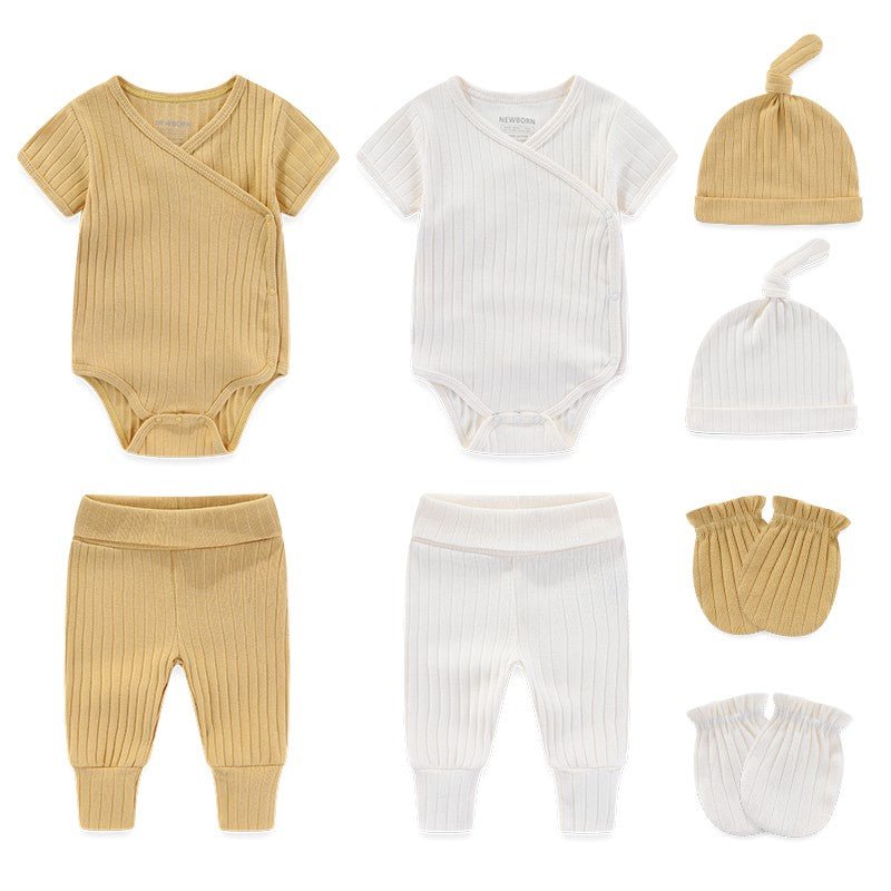 Baby Bodysuit & Trousers Outfit Set (8 Pieces)
