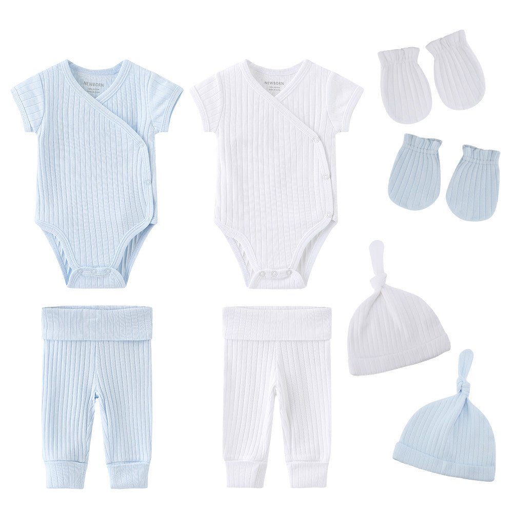 Baby Bodysuit & Trousers Outfit Set (8 Pieces)
