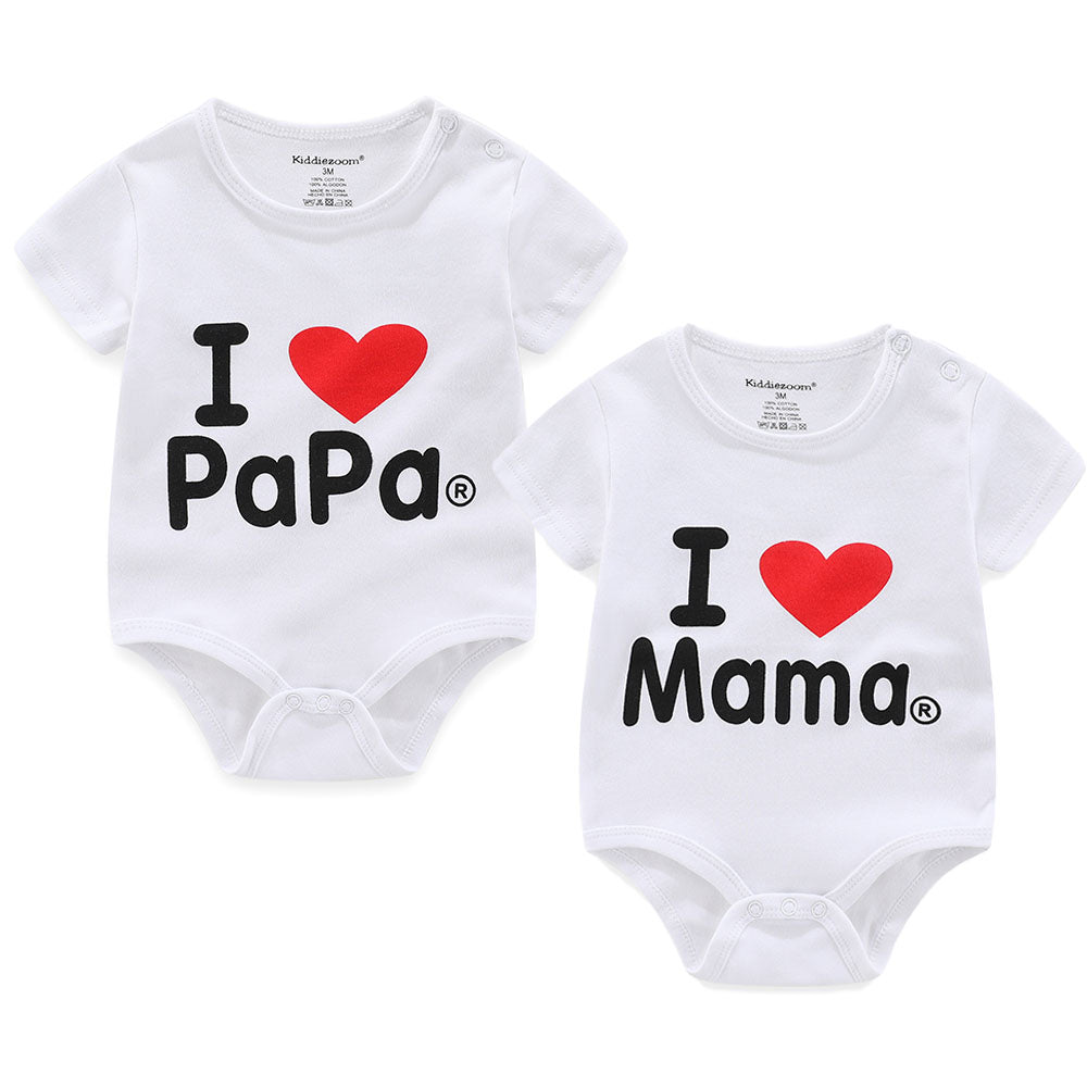 Papa & Mama Baby Bodysuit Set (2-Pack)