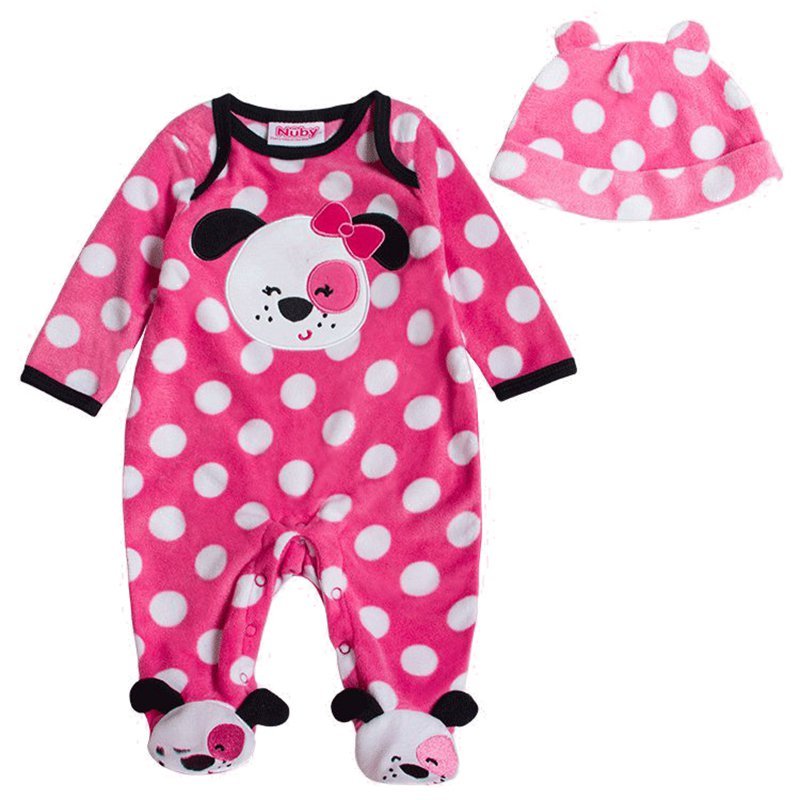 Animal Baby Romper & Cap Set