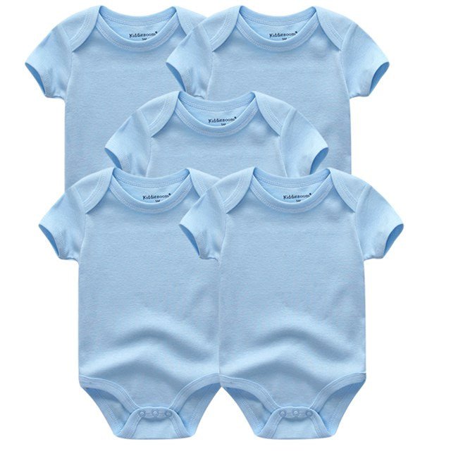 Short Sleeve Baby Bodysuit Set (5-Pack)