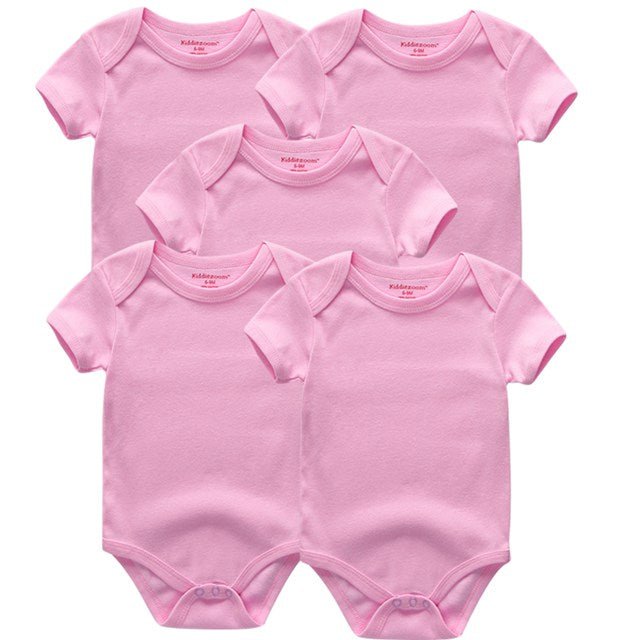 Short Sleeve Baby Bodysuit Set (5-Pack)