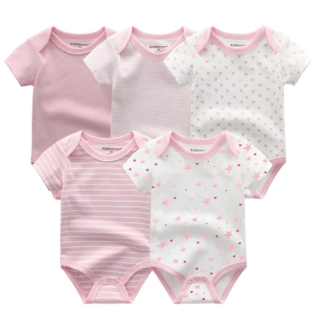 Short Sleeve Baby Bodysuit Set (5-Pack)