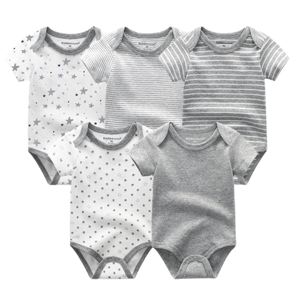Short Sleeve Baby Bodysuit Set (5-Pack)
