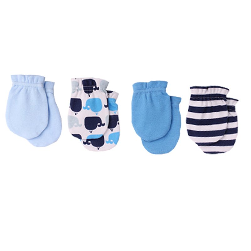 Cotton Baby Hat & Glove Set