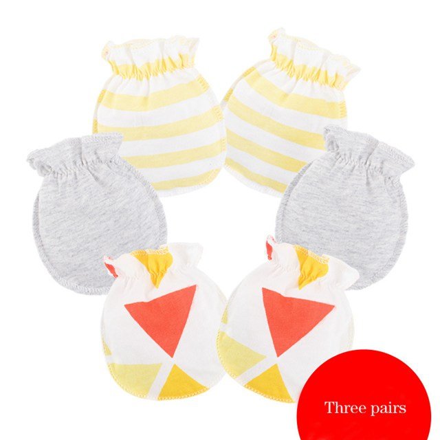 Cotton Baby Hat & Glove Set