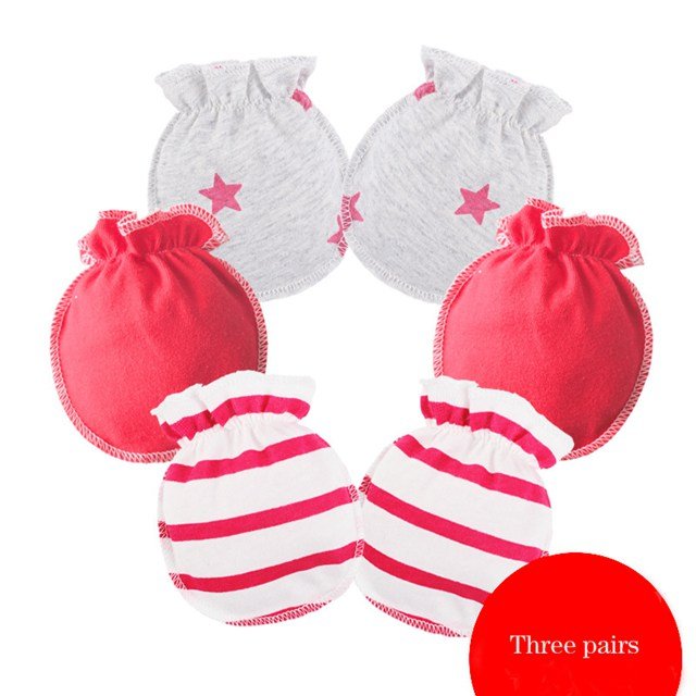 Cotton Baby Hat & Glove Set