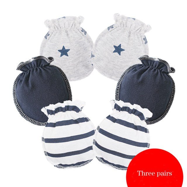 Cotton Baby Hat & Glove Set