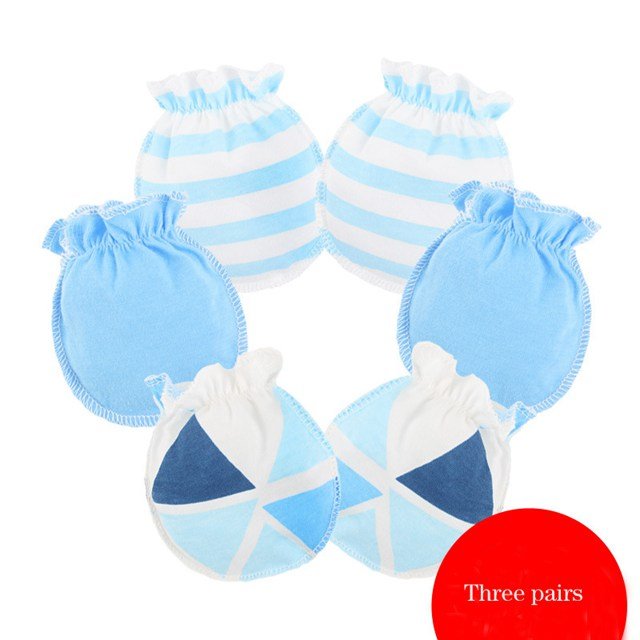 Cotton Baby Hat & Glove Set