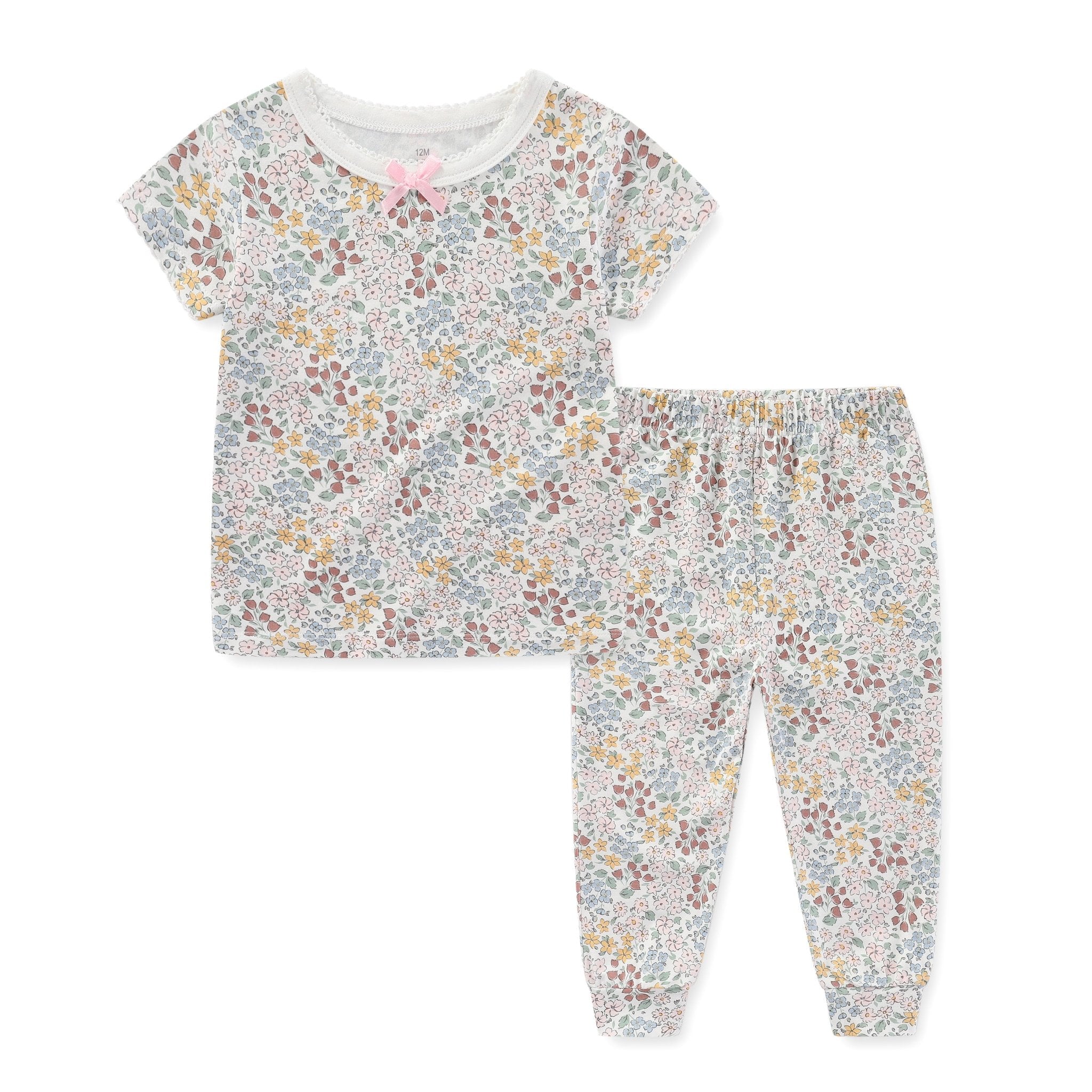 Floral Baby Shirt & Trousers Set (2-Piece)