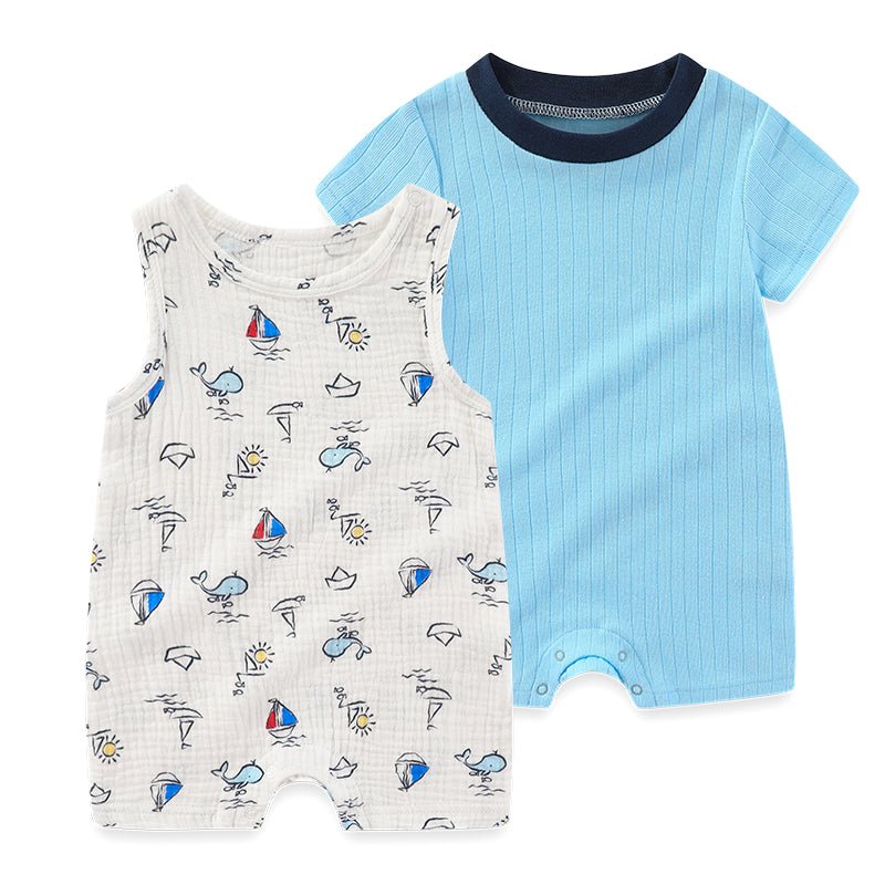 Printed Baby Boys Bodysuit Set (2-Piece)