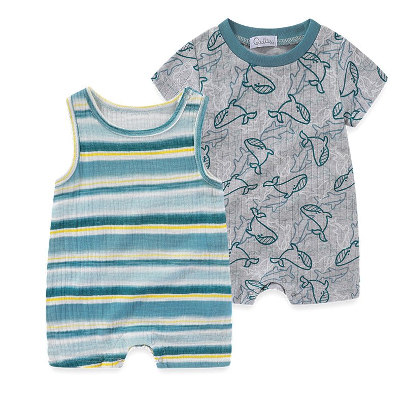 Printed Baby Boys Bodysuit Set (2-Piece)