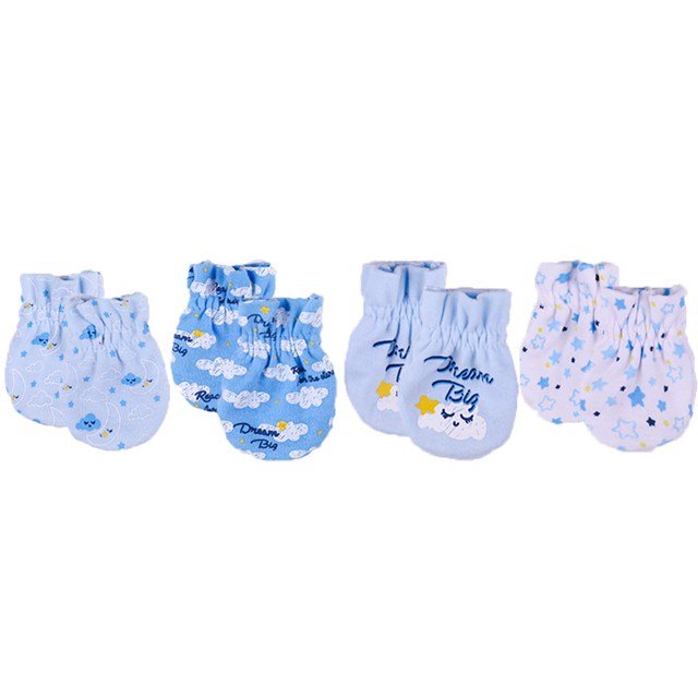 Cotton Baby Scratch Mittens