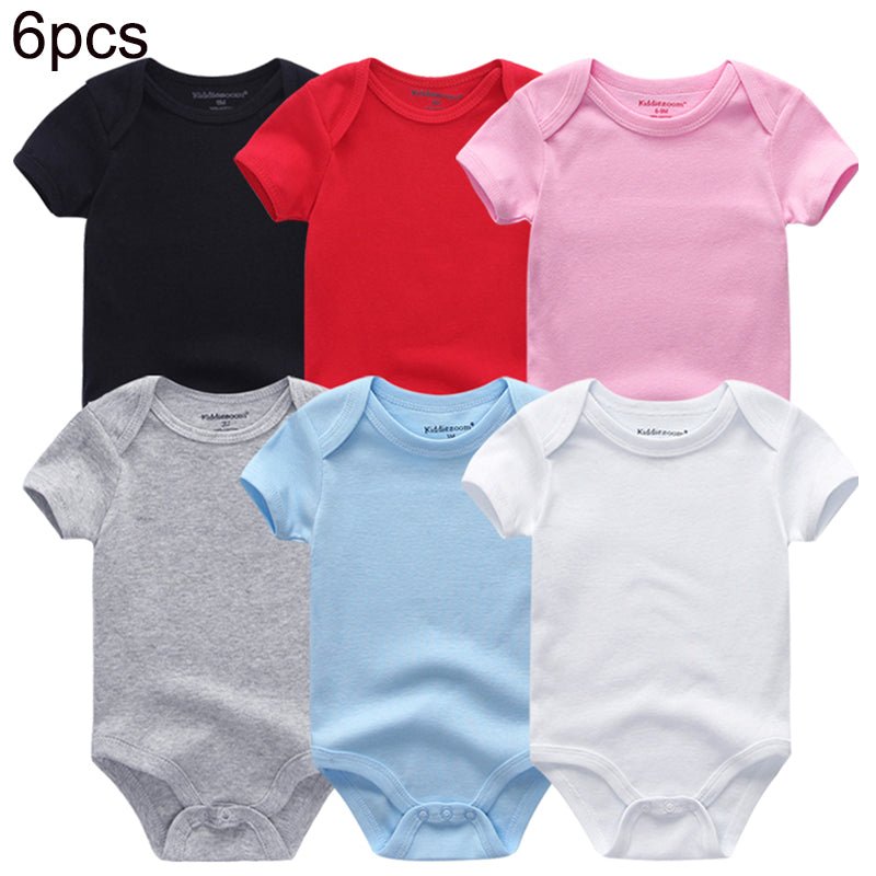 Cotton Baby Bodysuit Set (6-pcs)